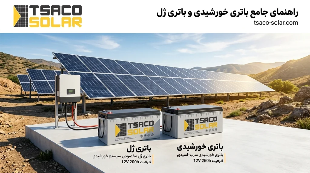 راهنمای جامع باتری خورشیدی و باتری ژل